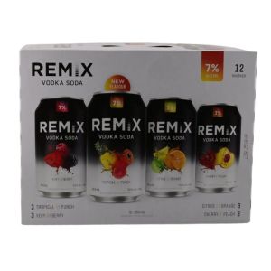 Remix Vodka Soda 7% 12 Can Mix 2025